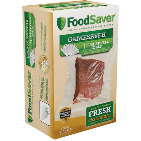 FoodSaver GameSaver 11" x 16' Vacuum Seal Rolls, 6 Pack