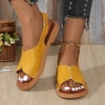thumbnail image 3 of Mepaouo Women's Slingback Flat Sandals Open Toe Summer Beach Walking Shoes Cork Footbed Slip on Slides, 3 of 8