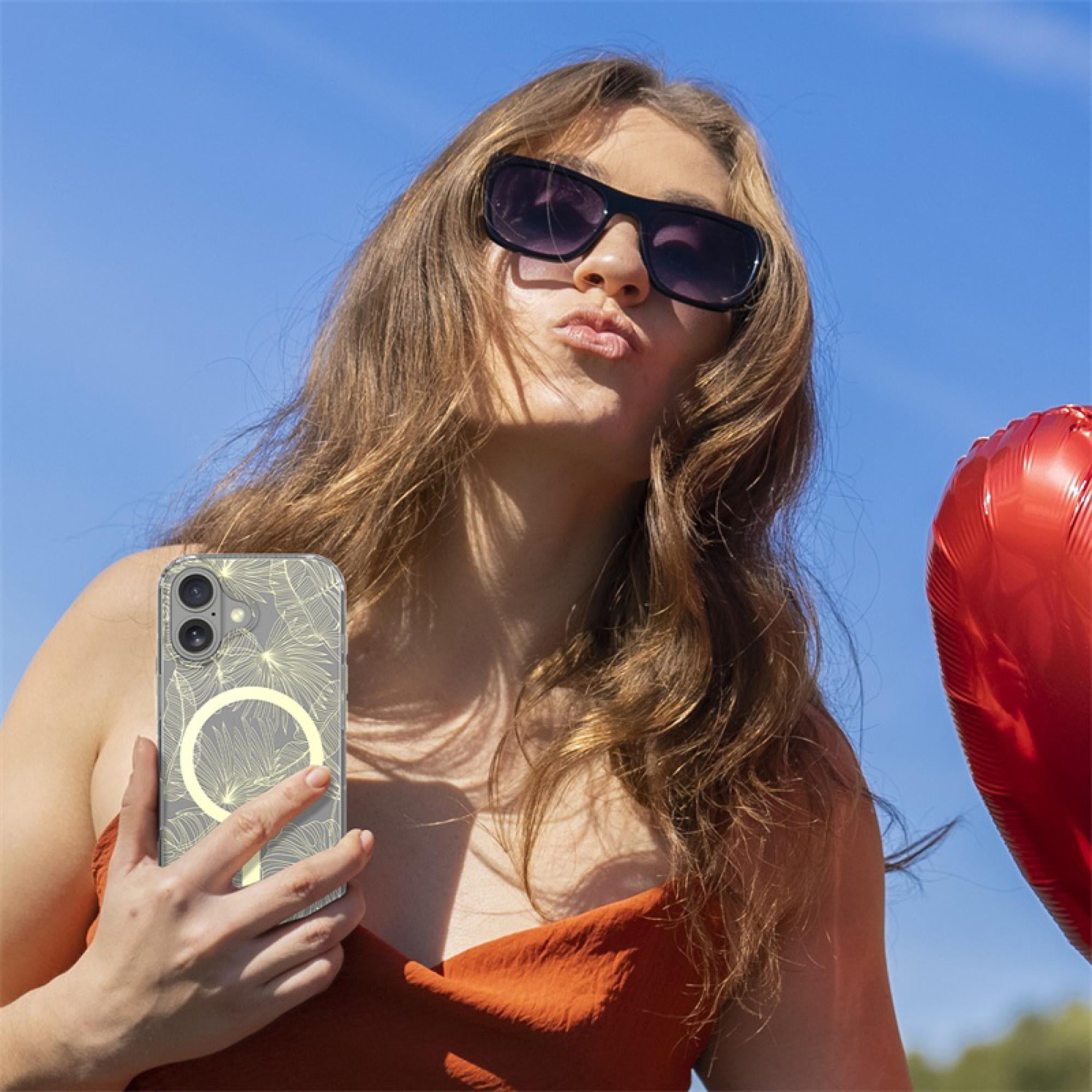 Mood Series compatiable with iPhone 17 Botanical Protective Case – Floral Print Lightweight Drop-Resistant Cover