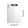thumbnail image 3 of A4 Vertical Clip Board Folder for Writing and Document Storage, Multi-Function Clipboard with Sturdy Plastic Panels, Foldable Desktop Stand, Ideal for Office, School, Meetings, and Outdoor Use, 3 of 6