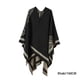 thumbnail image 4 of Minnieouse Poncho grueso de otoño e invierno para mujer, capa portátil para mantener el calor, chal cálido para fiestas, vestirse para viajes diarios Abrigos y chamarras Caqui Minnieouse AP013379-03, 4 of 6