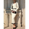 thumbnail image 6 of Womens Sweater Sets 2 Piece Outfits Sweater Skirt Set L, 6 of 9