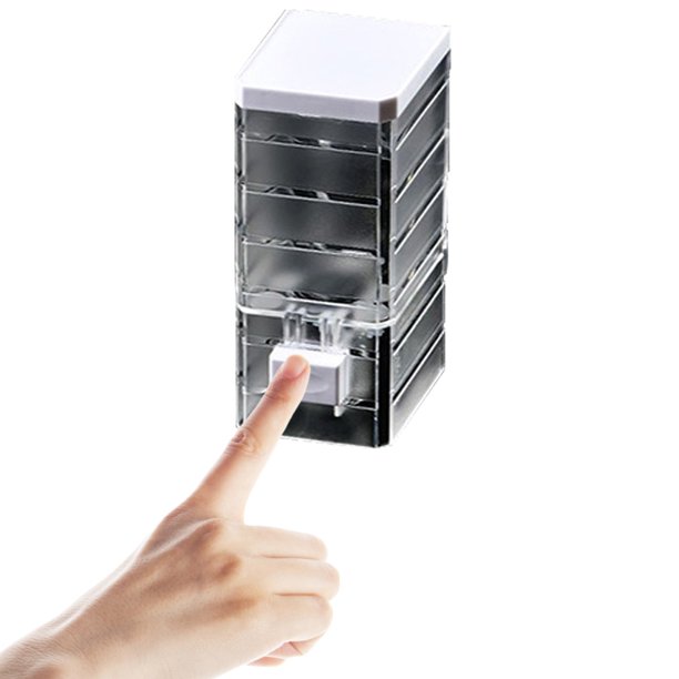Dispensador para Manos Loción Y Jabón Duradero Baño Blanco