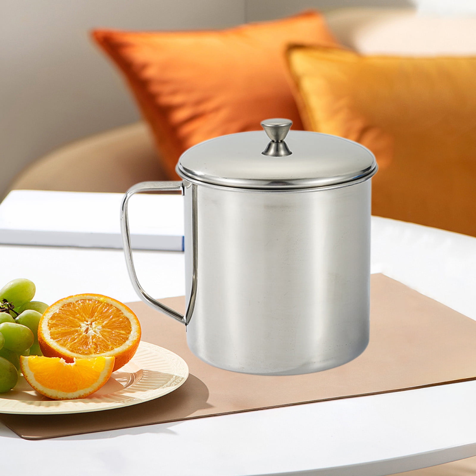 Colector De Hollín Con Tapa De Acero Inoxidable – Bandeja De Ceniza A Prueba De Olores Y Viento Para Interior/exterior