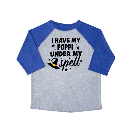 

Inktastic I Have My Poppi Under My Spell with Cute Witch Hat Gift Toddler Boy or Toddler Girl T-Shirt