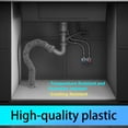 thumbnail image 4 of BQBQERT Double Flexible Drain Pipe Adjustable P Strong Plumbing Under Sink Plumbing Pipe 2pcs for Bathroom Kitchen Sink, 4 of 8