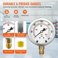 thumbnail image 3 of KFFKFF Hydraulic Pressure Test Kit, 250/400/600bar, Includes 3 Gauges, 9 Test Couplings, and 3 Test Hoses, Portable Set for Excavators, Tractors, and Construction Equipment, 3 of 9