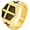 gold, variant on Stainless Steel Cross Ring for Men Wide Band Vintage Bold Statement Classic Simple Minimalist Cross Jewelry Punk Rock Gift for Husband Son