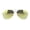 Gold Gold Mirror, variant on Classic Color Mirror Lens Thin Metal Rim Officer Cop Sunglasses Gold Gold Mirror