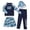4Pcs Set, variant on HSMQHJWE Boys Long Sleeve Swimsuit Teenager Bathing Suit Rash Guard 4 Piece Set Swimwear Size 2-16Y