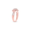 thumbnail image 4 of FB Jewels 10kt Rose Gold Womens Round Diamond Circle Cluster Ring 1/2 Cttw Size 6.5, 4 of 4