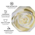 thumbnail image 3 of Naloa White Rose Leather Coasters for Drinks, Durable Drink Coasters 4 Set for Tabletop Protection, Luxurious Home Décor and Housewarming Gift ( {designName})Octagon, 3 of 6