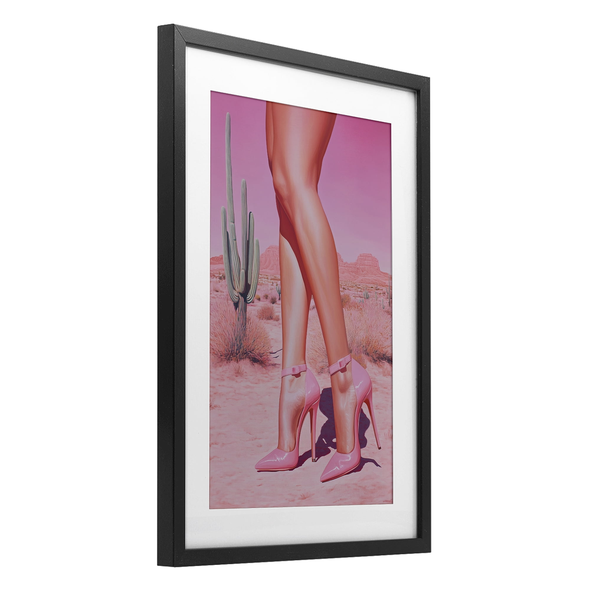 Stupell Industries Desert Heels Cowgirl Black Framed Print Under Glass, design by Heidi Kuntz