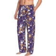 thumbnail image 5 of Cauagu Bowling Game Mens Pajama Pants Sleep & Lounge Pants,PJ Bottoms with Pockets-Small, 5 of 7