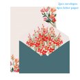 thumbnail image 3 of Juego de 6 sobres de papel para cartas, con diseño de flores, papelería kawaii, sobres para tarjetas de felicitación de boda, sobres para invitaciones, suministros para fiestas, 3 of 5