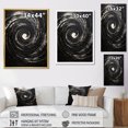 thumbnail image 4 of Designart "Cosmic Current Spiral In Black I" Abstract Spirals Floater Framed Wall Decor, 4 of 5