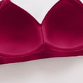 thumbnail image 3 of Bras for Women Full Coverage Full-Coverage Bra Feature V-Neck Padded Bra Style W-868 Wine L, 3 of 5