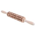 thumbnail image 4 of Rolling Pin de madera hermoso rodillo de impresión para la tienda de inicio Hornear (patrón de gato), 4 of 7