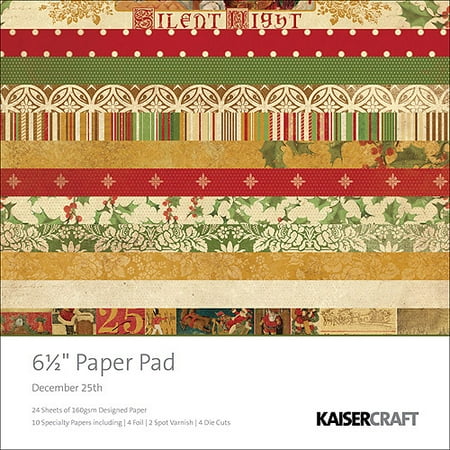 KaiserCraft December 25th Paper Pad (6.5" x 6.5")