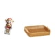 thumbnail image 5 of Estatua Del Dios De La Fortuna En Cesta Tejida Para Año Nuevo. Ideal Como Frutero, Plato De Pan O Bandeja De Mesa. Figura Decorativa Para El Hogar., 5 of 8