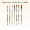 thumbnail image 3 of 7Pcs Transparent Handle Nail Art Brush Nail Brush, Nail Art Brush Diy Pen Pattern Nail Painting Drawing  Gel Pen Art  Diy Pattern Nail Painting Drawing Pen Nail Art Design, 3 of 8