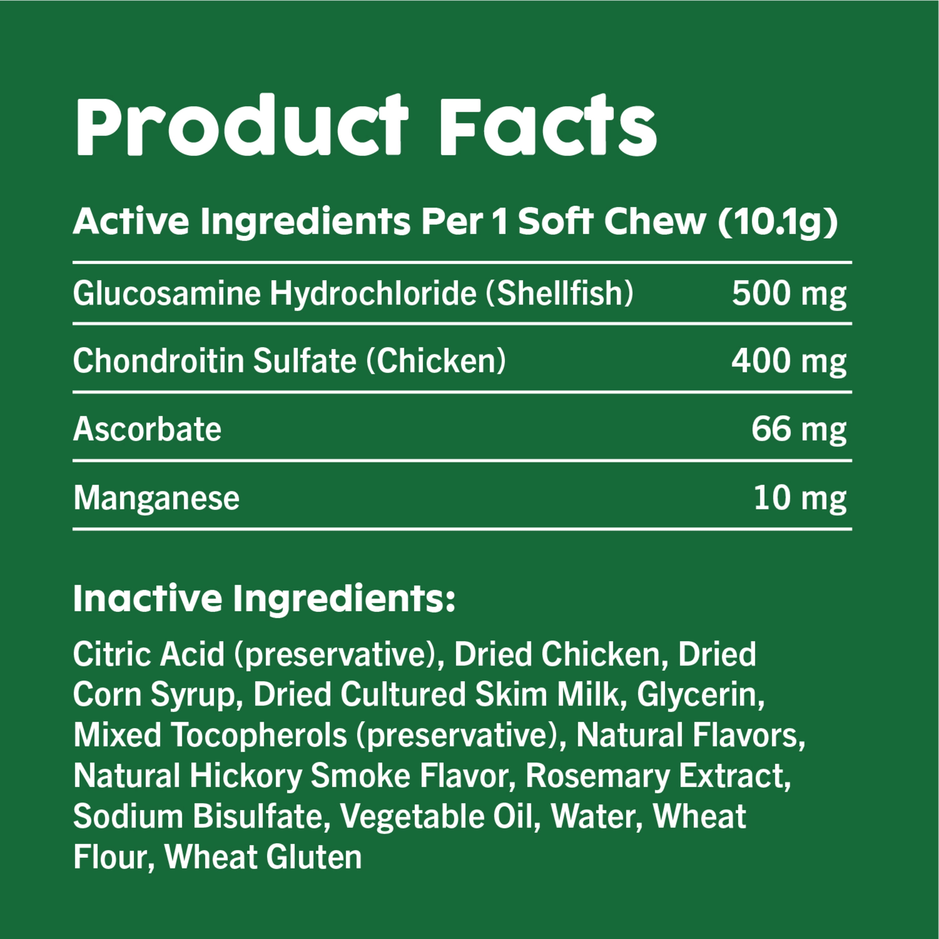 Greenies Hip Joint Dog Supplements Chicken Glucosamine 80 Count Chews Walmart