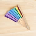 thumbnail image 6 of WEUVEB Foldable Hand Fan Handheld Fan Multi Folding Cooling Decoration For Women 5Pack, 6 of 9