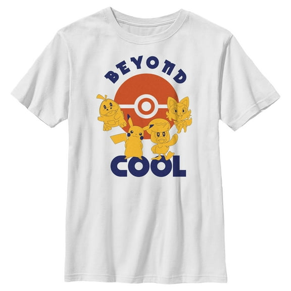 Boy's Pokemon Beyond Cool Graphic Tee White Medium