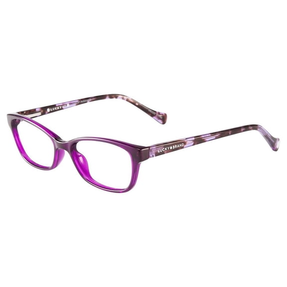 Lucky Brand Men Eyeglass Frames Clear Tint, Model D706, Purple, 49/16/130, 1 Pair