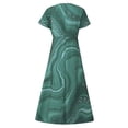 thumbnail image 5 of QJUHUNG Robe Midi Formelle pour Femmes Soirée Été Col en V Manches Courtes T-Shirt Soirée Invité de Mariage Style Asymétrique B-8 Cocktail Gris_i L, 5 of 5