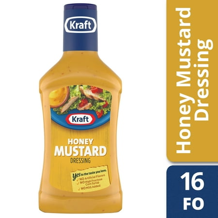 Kraft Honey Mustard Dressing, 16 fl oz Bottle (Best Honey Mustard Vinaigrette)