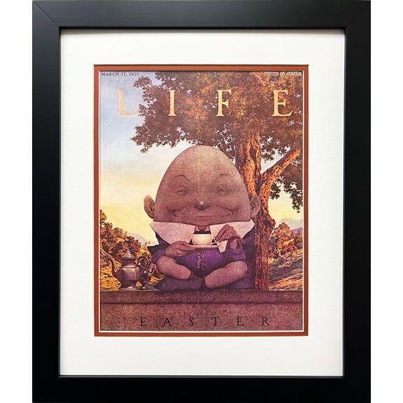 Maxfield Parrish "Humpty Dumpty" NEW Custom Framed Art LIFE Magazine Cover 1921 Generic