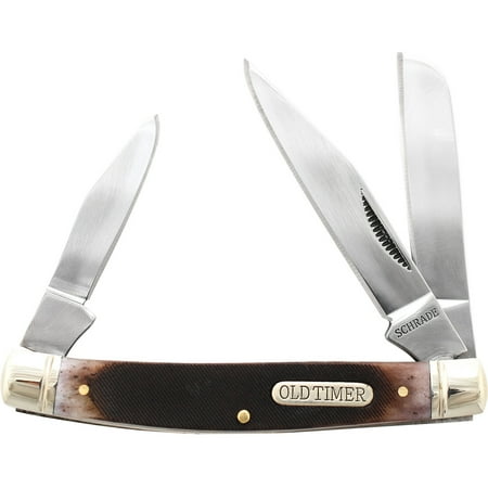 Old Folding - Old Timer Genuine Bone Middleman Folding Pocket Knife