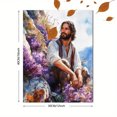 thumbnail image 3 of Qisvanset 12x16 Inch Easter Resurrection Canvas Wall Art, Jesus Watercolor Religious Holiday Home Decor, 3 of 8