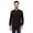 Black, variant on Mens Slim Fit Three Button Slub Kurta Shirt