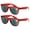 2 Red, variant on 2 Pairs of Outdoor Full Lens Reading Sunglasses - Cool Outdoor Readers For men Or Women - Entire Lens Are Magnified. NOT BIFOCAL +1.50