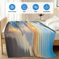 thumbnail image 4 of Sunset Beach Cooling Blanket, Lightweight Breathable Summer Throw Blanket with Double Sided Cold Effect,Spray Ocean Waves Sky Nature Scenery Picnic Beach Blankets Bed Sheet for Hot Sleepers 50"x60", 4 of 8