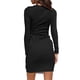 thumbnail image 4 of Vestido ajustado de manga larga, vestido de manga larga, vestido ajustado de cuello redondo, vestido ajustado de cintura alta, vestido de rendimiento de alta gama, 4 of 6