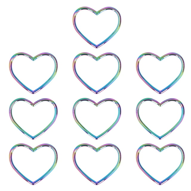 Accessoires Porte-Clés en Forme de Coeur Couleur Individuelle Design Élégant Simple Entreprise Exquise Modélisation DIY Porte-Clés Couleurs Even