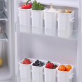 thumbnail image 5 of Caja de almacenamiento para clasificar alimentos para frigorífico, plástico, multiusos, 4 unidades, color blanco, 5 of 5