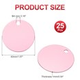 thumbnail image 2 of Uxcell Metal Round Stamping Blanks Tags for Engraving and Crafting Projects Pink 1.6", 2 of 7