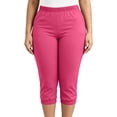 thumbnail image 6 of RYRJJ Capri Pants for Women Casual Pull On Strech Yoga Capris Work Jeggings Plus Size Workout Athletic Cropped Pants with Pockets(Pink,5XL), 6 of 8