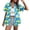 B Sky Blue, variant on Women Shirts Hawaiian Print Casual Blouse for Women Short Sleeve Button Down Unisex Summer Tropical Floral Top Blue XXXXXL