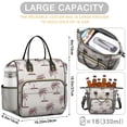 thumbnail image 4 of Summer Beach Palm Trees Insulated Lunch Bag – Waterproof Reusable Lunch Tote with Tropical Pattern, Large Capacity Cooler Bag for Work, Outdoor, Beach Use, 4 of 6