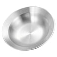 thumbnail image 3 of IFANLANDOR Salad Plates Stainless Steel Round Lightweight Kitchenware 1Set, 3 of 8
