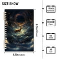 thumbnail image 3 of Deer Clouds Ring Binder Notebook Journey Note Diary College Ruled Spiral Notebook Study Loose Leaf Paper A5 60 Pages, 3 of 8