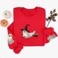 thumbnail image 6 of Jsaierl Halloween Sweatshirts for Women Plus Size Ghost Graphic Pullovers Trendy Loose Fit Crewneck Long Sleeve Sweater Tops Halloween Costumes, Sizes S-2XL, 6 of 6