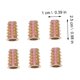 thumbnail image 4 of unbranded 100Ud Tuercas Roscadas Para Muebles En Acero Al Carbono Insertos De Madera Dorados, 4 of 6