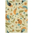 thumbnail image 4 of SAFAVIEH Blossom Megan Flower and Birds Wool Area Rug, Sage/Multi, 8' x 8' Square, 4 of 10