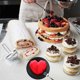 thumbnail image 2 of Diamond Heart-love-Shape Silicona Chocolate Cheesecake-molde - Horno Seguro Mousse Postre Cake Baking Pan White-diamond Heart (8 Cavity-2 Pcs). Afortunado Sencillez, 2 of 5